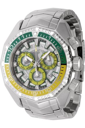 Invicta Akula 44295 Heren Horloge - Quartz Uurwerk - Roestvrij Staal met zilveren Wijzerplaat - 55mm