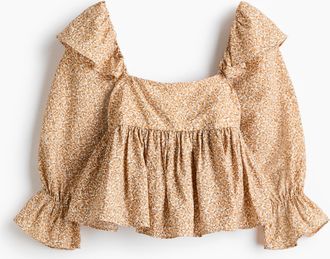 H&M Bluse mit Volants - White