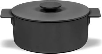 Serax Surface Gusseisentopf mit Deckel, 3 Liter, schwarz