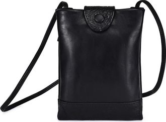 OLD TREND Lily Genuine Leather Structured Convertible Crossbody in Black at Nordstrom