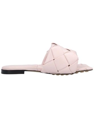 Bottega Veneta Womens Lambskin Leather Lido Flat Sandal (Authentic Pre-Loved)