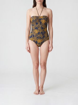 Eres Costume intero con stampa tropicale e scollo a cuore