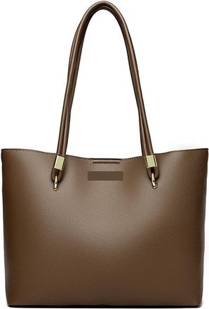 Generic Compatible For Womens Casual Handbag - Three-layer Daily Commuting Large Capacity Shoulder Bag(Khaki)