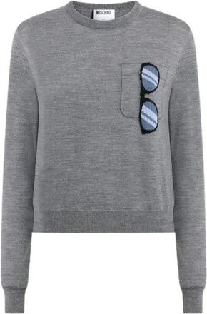 Moschino Donna, Maglie, Grigio, L, new