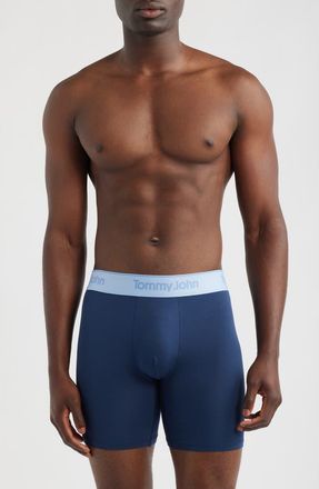 Tommy John 3-Pack Second Skin 6-Inch Stretch Modal Boxer Briefs in Dress Blues Dress Blues at Nordstrom, Size X-Large