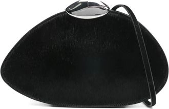 Benedetta Bruzziches Clutch con dettaglio color argento - Nero