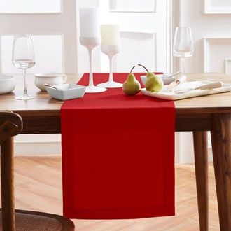Solino Home Linen Table Runner for Dining Table, Holiday and Everyday Table Decor - Sonoma in Red at Nordstrom, Size Xx-Small
