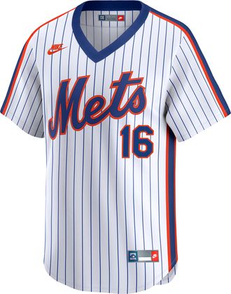 Nike Dwight Gooden New York Mets Cooperstown 40th Anniversary Nike Mens Dri-FIT MLB Limited Jersey in White | CO25NMC1QAL-35B