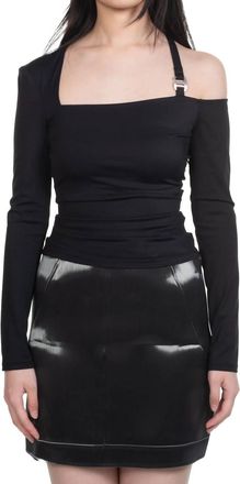 Heliot Emil Invariable Strappy Long-Sleeve Top In Black