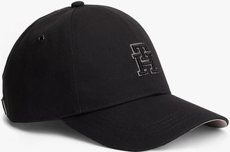 Tommy Hilfiger Mens Embroidered Monogram Baseball Cap - Black
