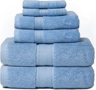 Espalma Zero Twist Hotel 6Pc Bath Towel Set
