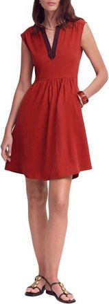 Boden May Embroidered Minidress in Burnt Orange at Nordstrom, Size 12