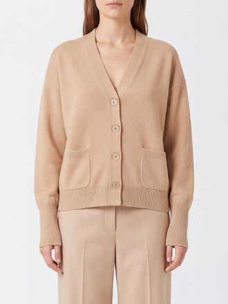 Semicouture Cardigan Esther in lana con scollo a V e tasche a toppa