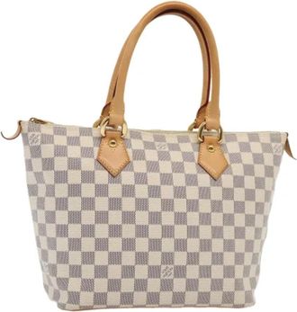 Louis Vuitton Pre-owned Canvas Handtas - Dames - Vintage Handtas - Wit - ONE Size - Vintage