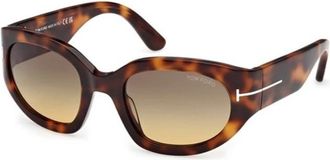 Tom Ford Arizona-02 Zonnebril - Dames - Zonnebrillen - Bruin - 53 MM - Accessoires