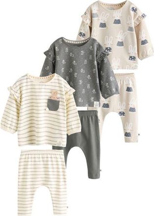 Next Assorted 6-Pack Long Sleeve Tops & Leggings Set in Multi at Nordstrom, Size 12-18M