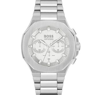 HUGO BOSS Taper Chronograph - unisex - Accessoires - Grijs - Maat: ONE Size Taf