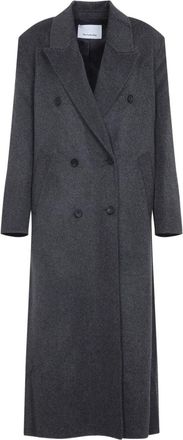 Frankie Shop De Frankie Shop Gaia-wollen jas met dubbele rij knopen