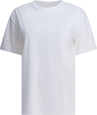 Alexander Wang Essential Jsy Ss Tee W/ Puff Logo & Bound Neck T-Shirts Bianco-Donna