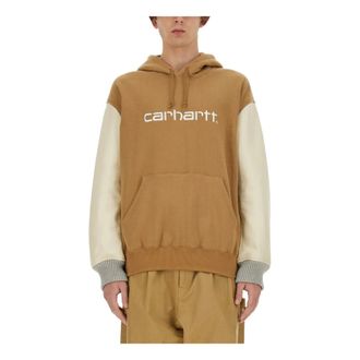 Junya Watanabe Hoodies, male, Beige, Size: S Felpa