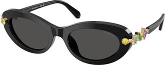 Swarovski SK6042 100187 Womens Sunglasses Black Size 53