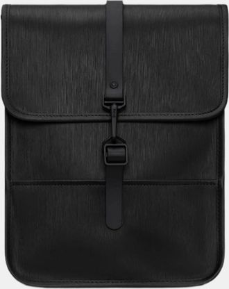 Rains Unisex Backpack Micro - 84 Black Grain - Size: ONE size