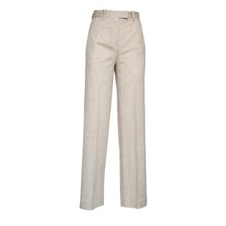 Circolo 1901 Wide Trousers, female, Beige, Size: 2XS Wide Trousers