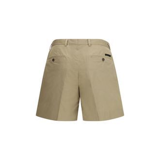 Prada Mens Beige Cotton Bermuda Shorts
