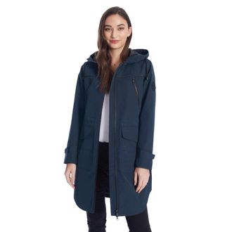 Alpine North Kusawa - Mid-length Hooded Drawstring-Waist Raincoat in Navy at Nordstrom, Size Medium