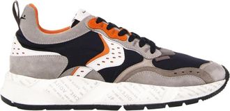 Voile Blanche Sportieve leren en stoffen sneaker - Heren - Sneakers - Veelkleurig - 42 EU - Leer - Schoenen
