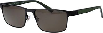 Polo Ralph Lauren Zonnebril - Heren - Zonnebrillen - Zwart - 57 MM - Accessoires