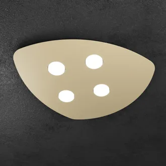 Top-Light Plafoniera Moderna Shape Metallo Sabbia 4 Luci Gx53