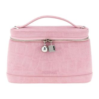 Jacquemus Le Petit Vanity - Dames - Handtassen - Roze - ONE Size - Leer - Tassen