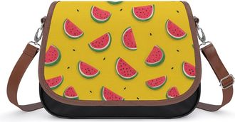 Generic Watermelon Womens Crossbody Bag Fashion Shoulder Handbags Message Tote Bag with Adjustable Strap
