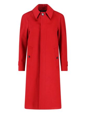 Lardini buttoned cashmere coat - Red