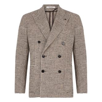 Tagliatore Blazers, male, Multicolor, Size: XL Double-breasted Jacket