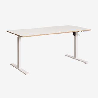 Sklum Escritorio Elevable El&eacute;ctrico Rectangular Con Funci&oacute;n De Memoria En Madera Y Hierro Serpi Sklum