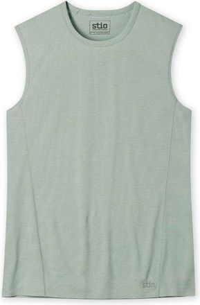 Stio | Mens Lucent Sleeveless Tee Shirt, Size Extra Large in Sage Flats Heather