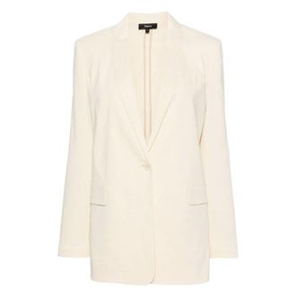 Theory Dames, Jassen, Beige, Maat: 2XS Linnen