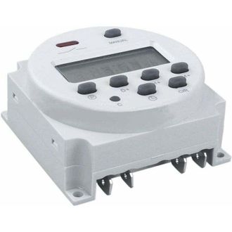 OEM Temporizador Digital Cn101 De 12 V Cc/ca, Interruptor De Rel&eacute; Programable Con Pantalla Lcd Para Tomacorrientes, Color Blanco - Crezuo