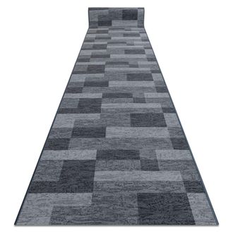 RugsX Rugsx - Alfombra De Pasillo Con Refuerzo De Goma Icona Gris 100cm Grey 100x1250 Cm