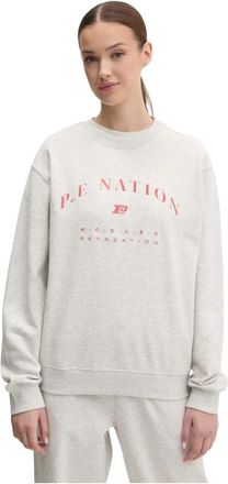 P.E Nation Liberation Sweat - Dames - Sweatshirts - Grijs - M - Katoen - Hoodies & sweatvesten