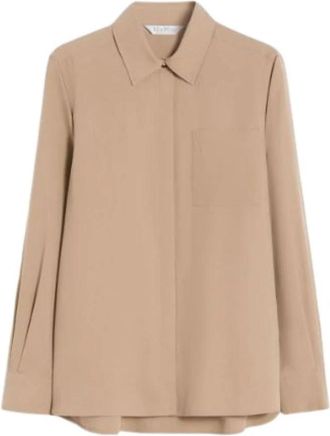 Max Mara Siamese Shirt - Dames - Overhemden - Bruin - 2XS - Overhemden