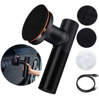 OEM Pulidora De Cera El&eacute;ctrica Inal&aacute;mbrica De 30 W, Color Negro