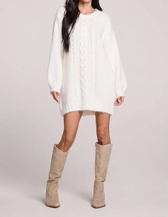 Saltwater Luxe Macy Sweater Dress In Natural