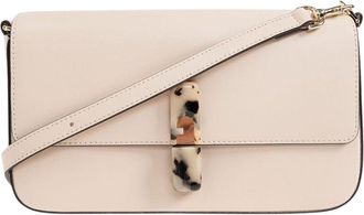 Furla Fine Grain Leather Crossbody Bag with Tortoiseshell Clasp