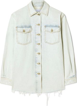 Off-white Fresco Arrow jacket - women - Cotton - 36 - Blue