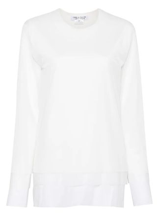Comme Des Garçons Gelaagde top - Wit