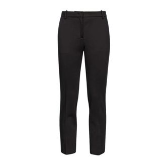 Pinko Pinko, Broeken, Dames, Zwart, S, Nylon, Cigarette-fit Broeken