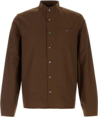 Prada Brown Poplin Shirt